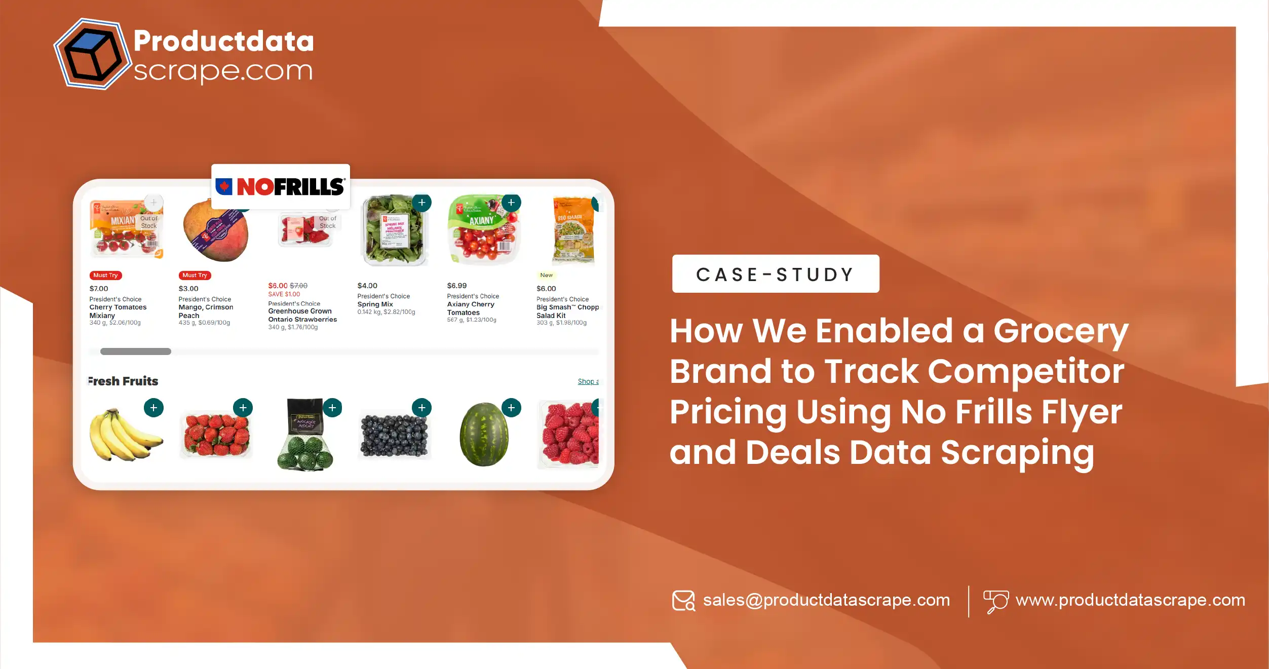 How We Enabled a Grocery Brand to Optimize Pricing Strategies Through No Frills Flyer Data Scraping